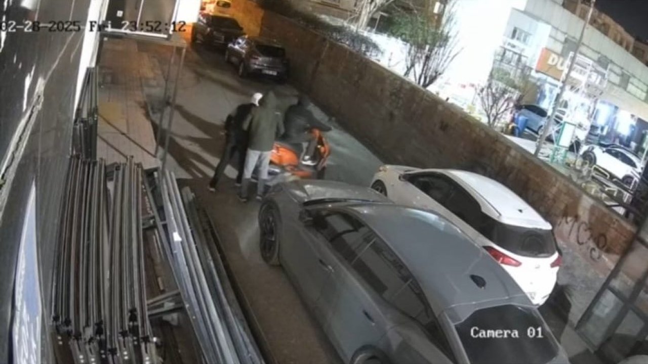 Batman’da motosiklet hırsızlığı güvenlik kamerasına yansıdı