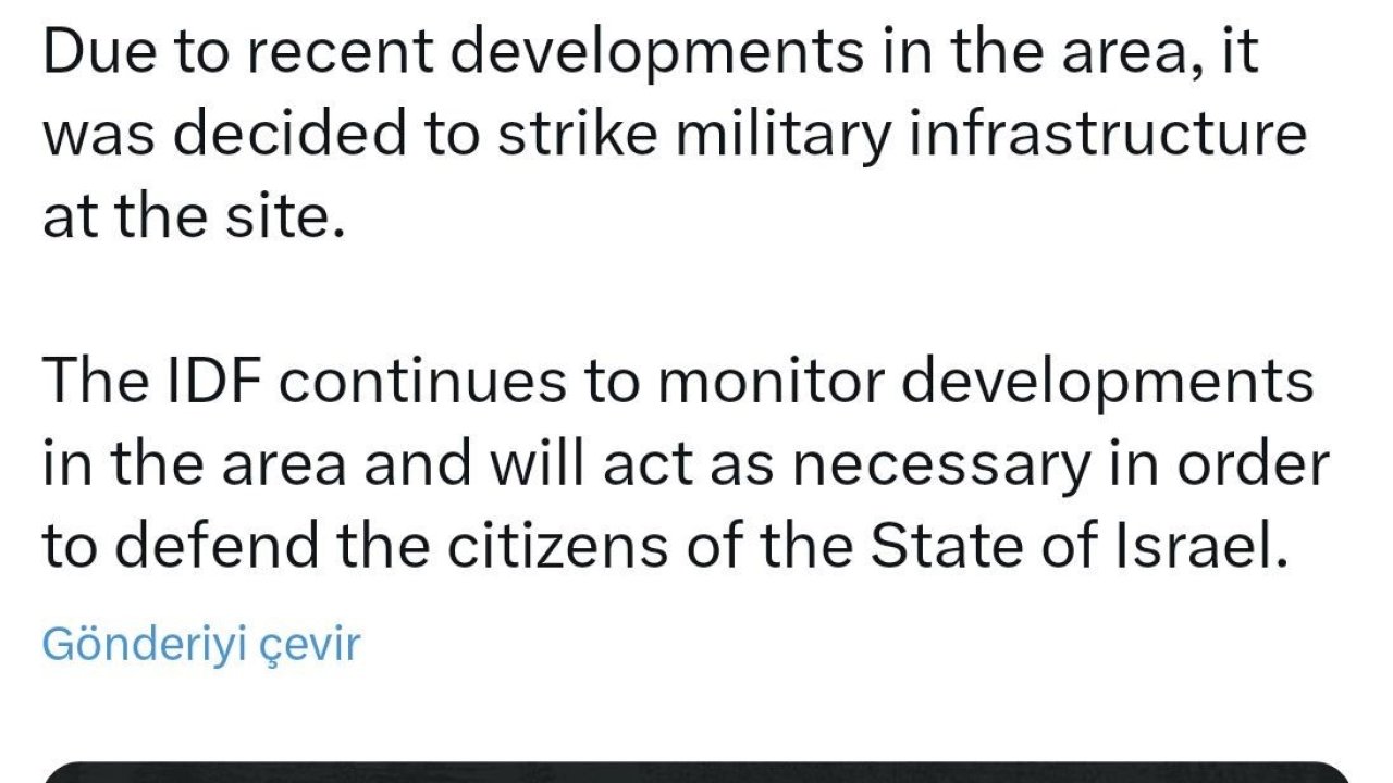 İsrail ordusu Suriye’yi vurdu