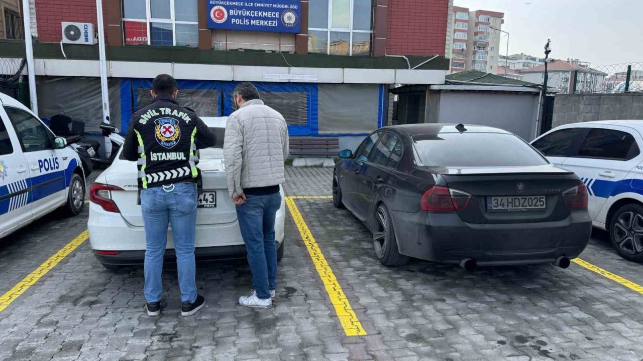 Büyükçekmece’de trafikte drift atan sürücüye 81 bin 305 TL idari para cezası