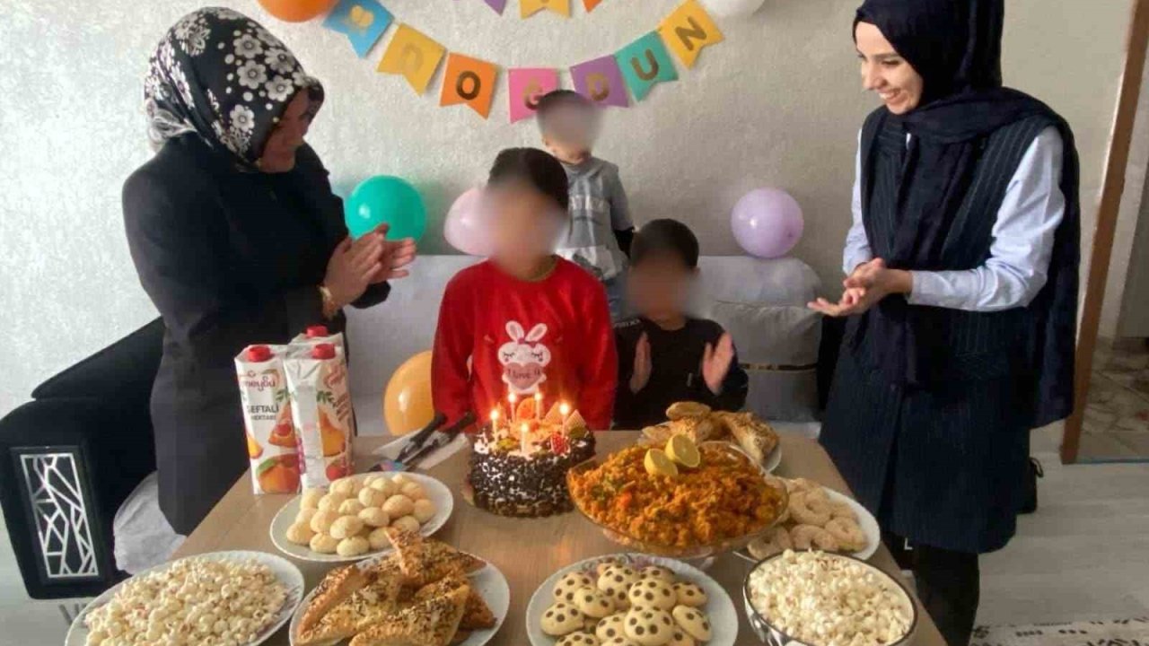 Batman’da öksüz ve yetim çocuklar doğum günlerinde yalnız bırakılmadı