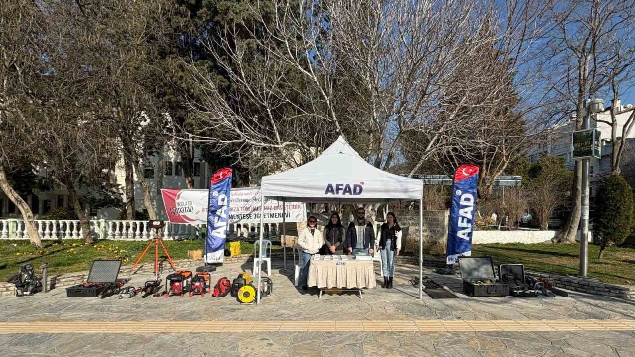 Muğla AFAD Müdürlüğü’nden deprem haftası farkındalık standı