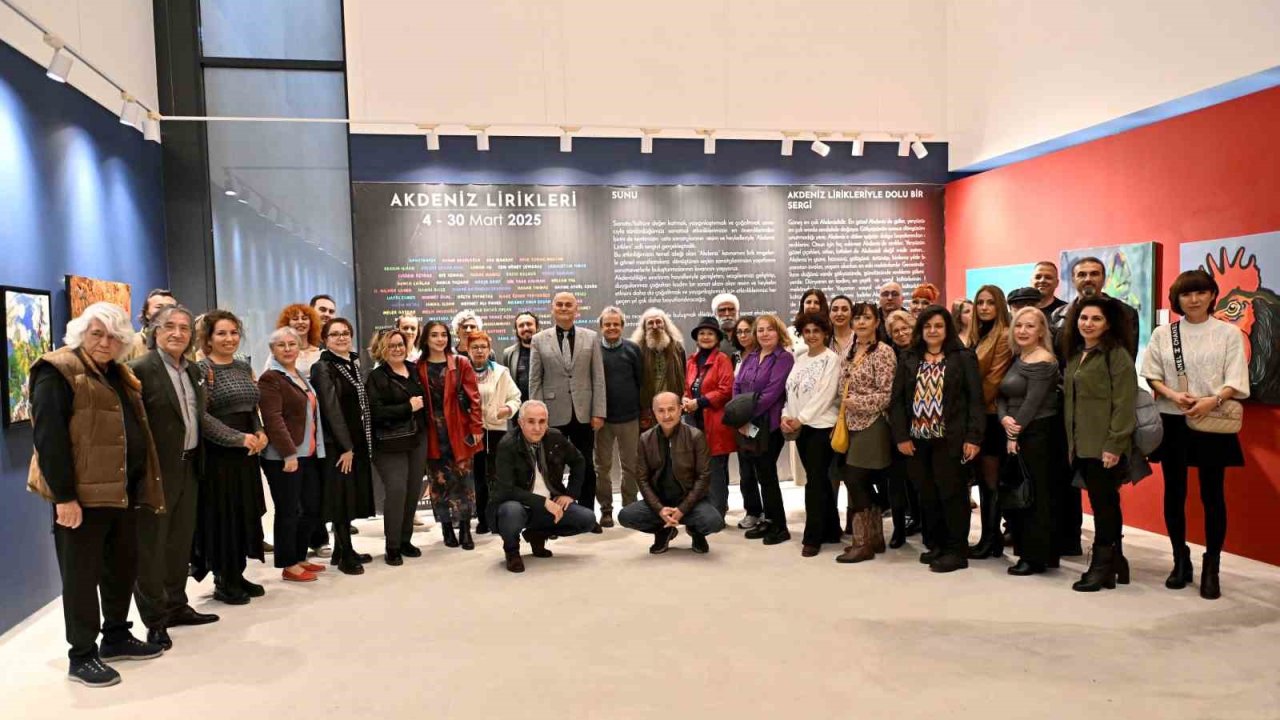 Antalya’da 58 usta sanatçı "Akdeniz Lirikleri" sergisinde