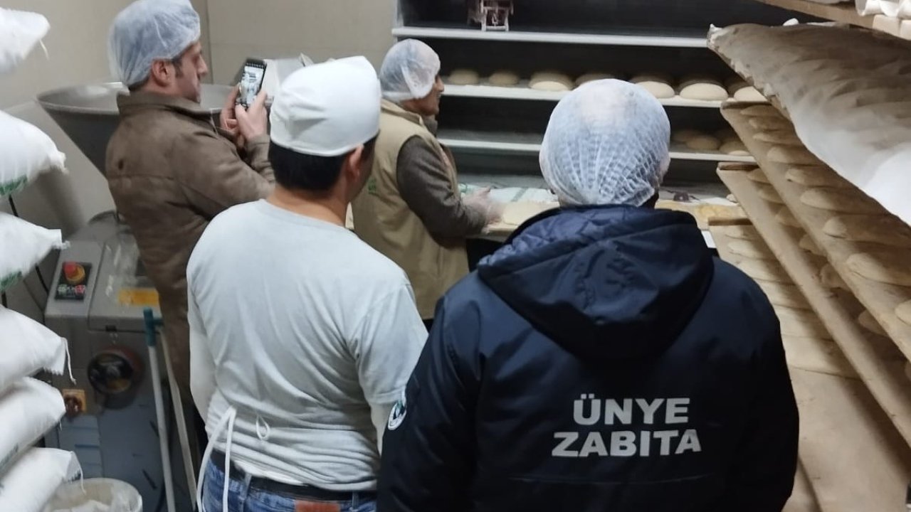 Ünye’de fırın ve marketler denetim altında