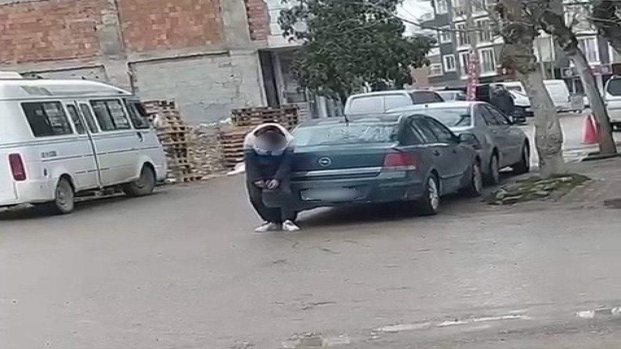 Madde bağımlısı şahıs, sokak ortasında hareketsiz kaldı