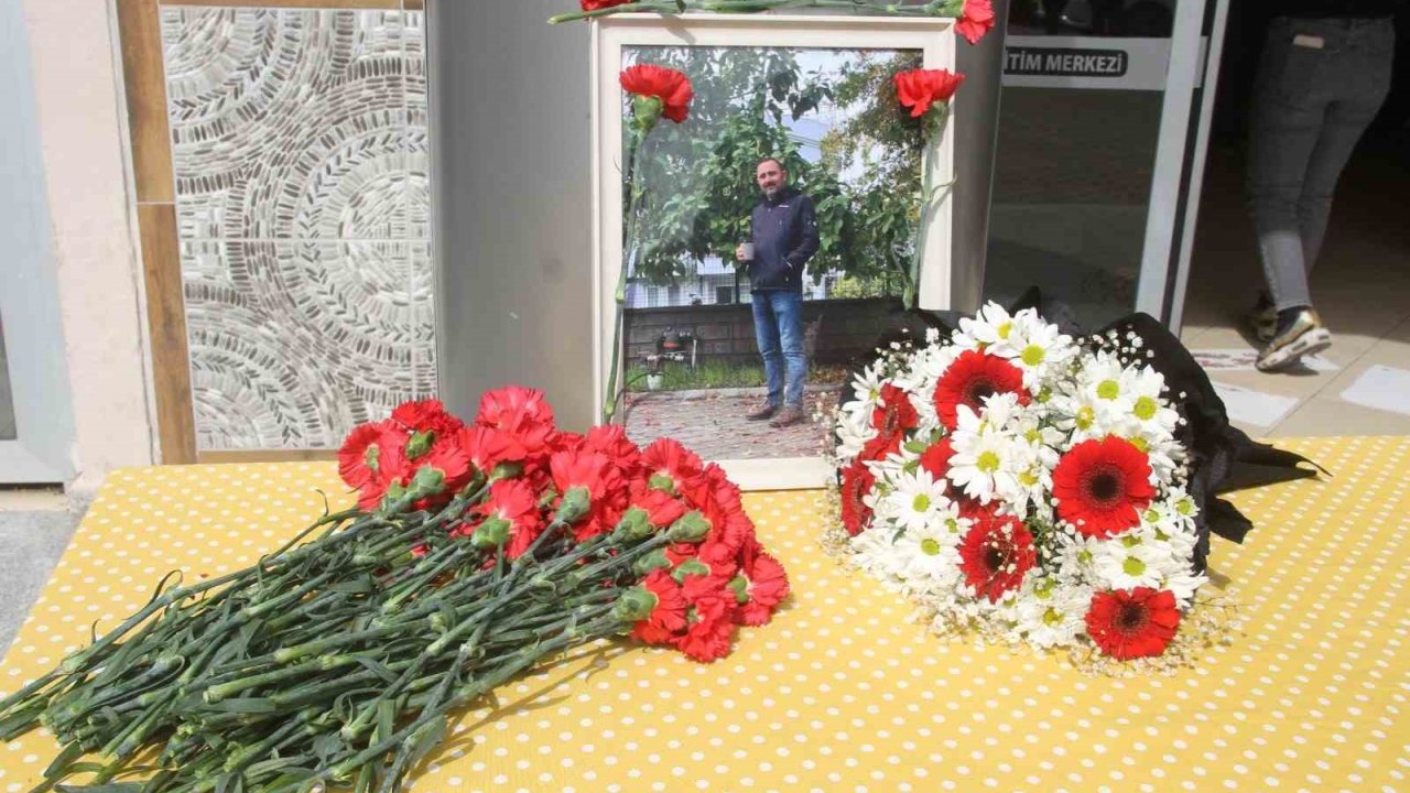 Öğretmen Ballı, son yolculuğuna görev yaptığı okulunda uğurlandı