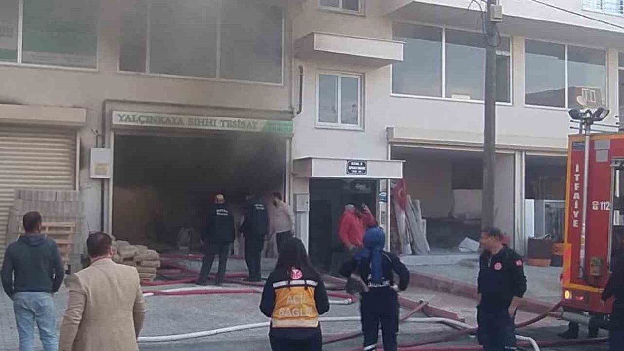 Dörtyol’da iş yeri yangını