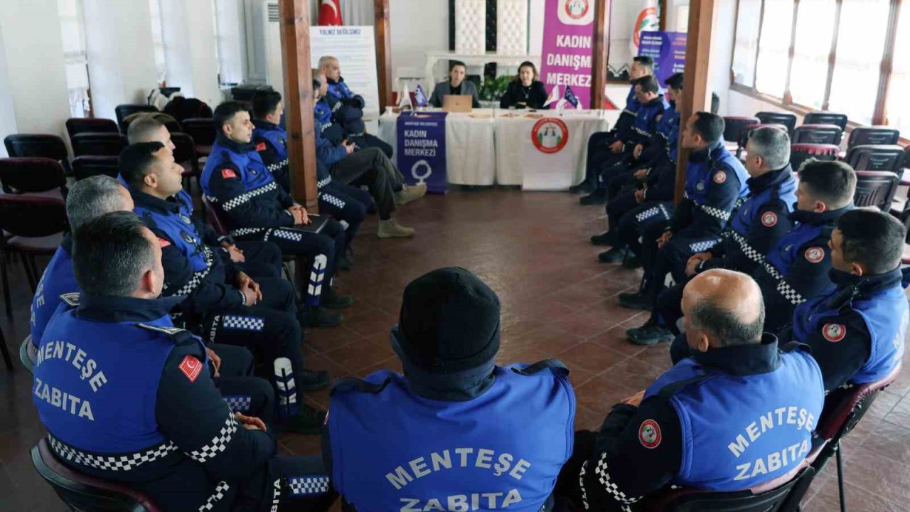 Menteşe Belediye zabıtasına kadına yönelik şiddetle mücadele eğitimi