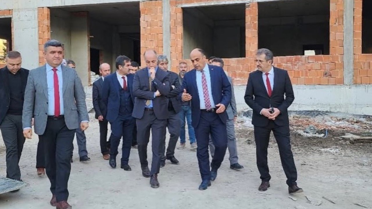 Millî Eğitim Bakanlığı İnşaat ve Emlak Genel Müdürü Özcan Duman Tavşanlı’da incelemelerde bulundu