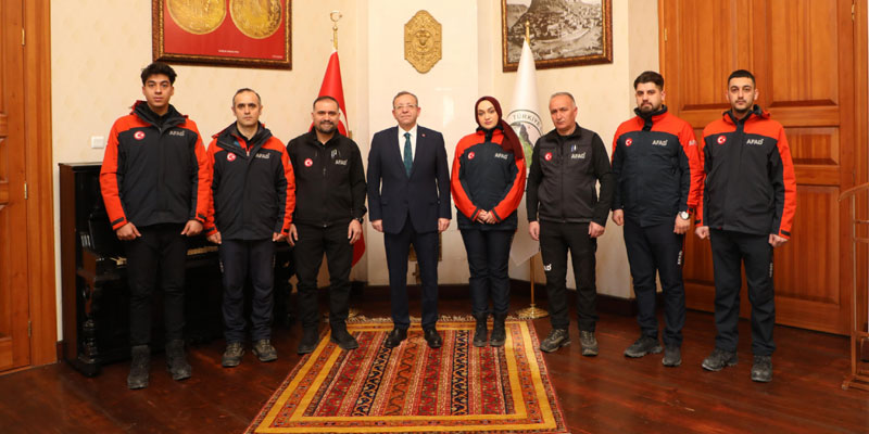 Kars Valisi Ziya Polat, Deprem Haftası Kapsamında AFAD Yetkililerini Kabul Etti