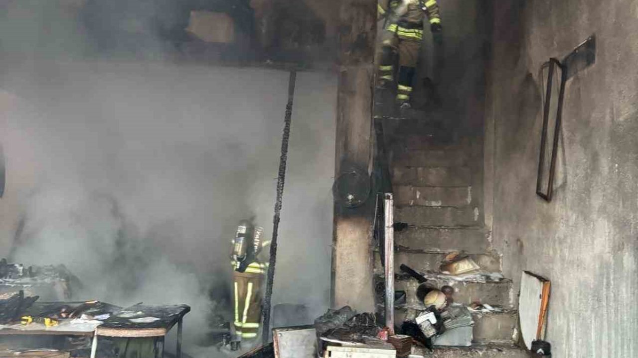 Gönen’de marangoz atölyesinde yangın