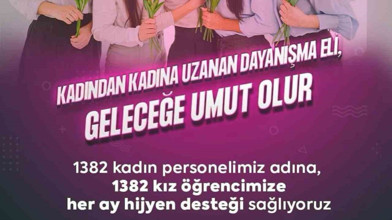 Muğla Büyükşehir’den bir ilk: Bin 382 kız öğrenciye hijyen desteği
