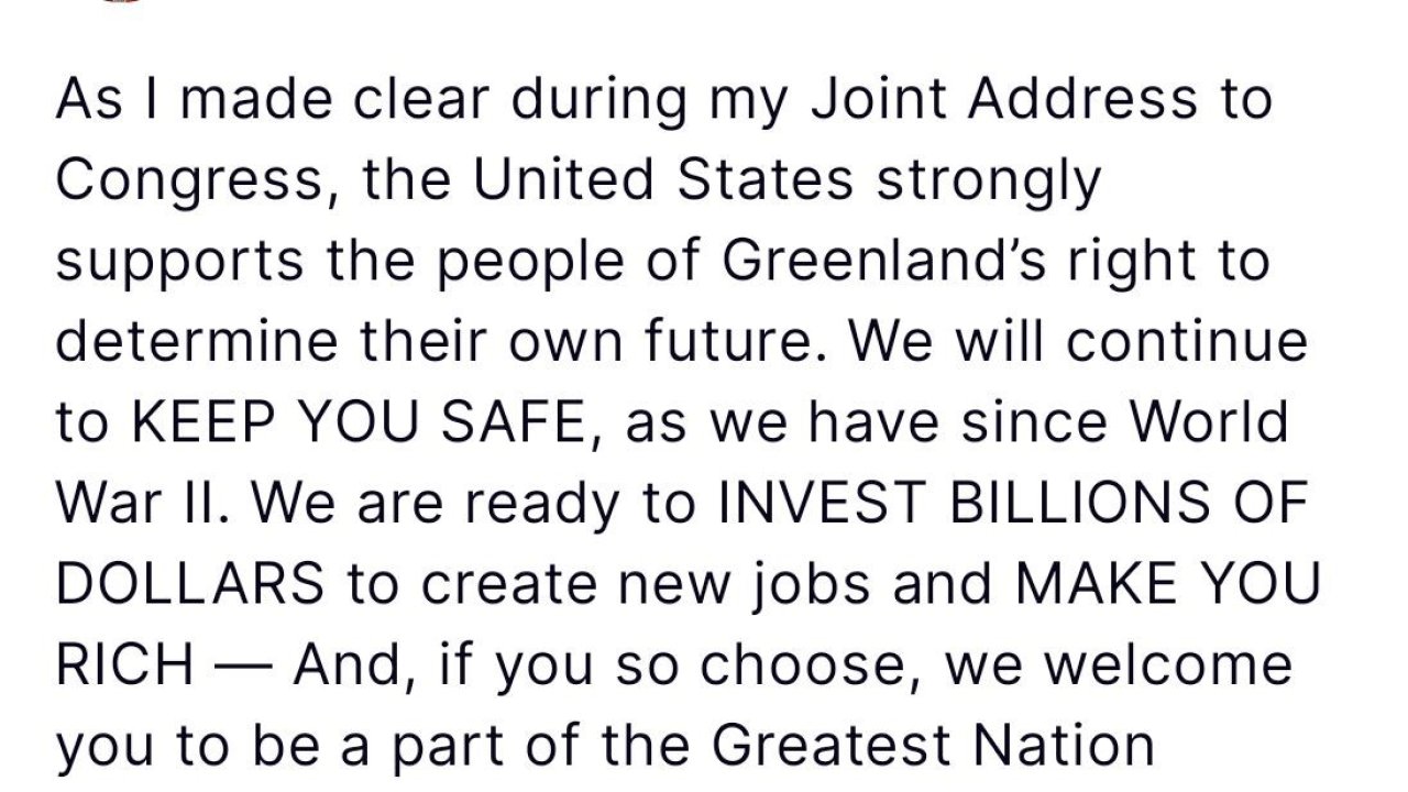 ABD Başkanı Trump bir kez daha Grönland halkına seslendi: "Sizi parçamız olmaya davet ediyoruz"