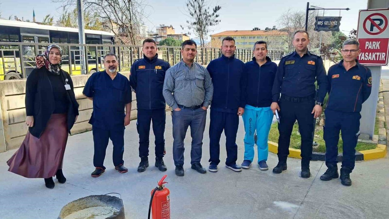 Nazilli Devlet Hastanesi’nde yangın güvenliği eğitimi gerçekleştirildi