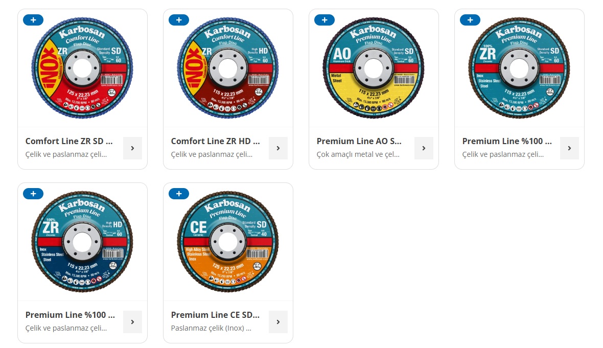 Flap Disk Ürün Seçenekleri