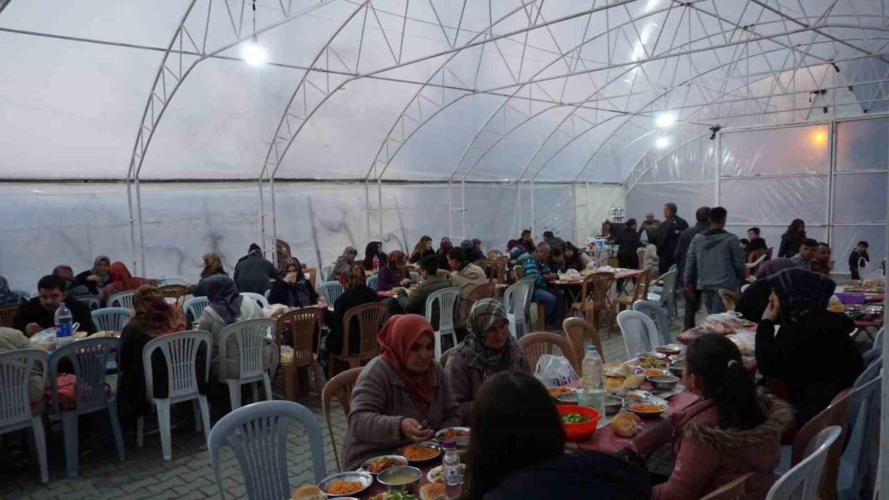 Burdur’da köy halkının imece usulü iftar dayanışması