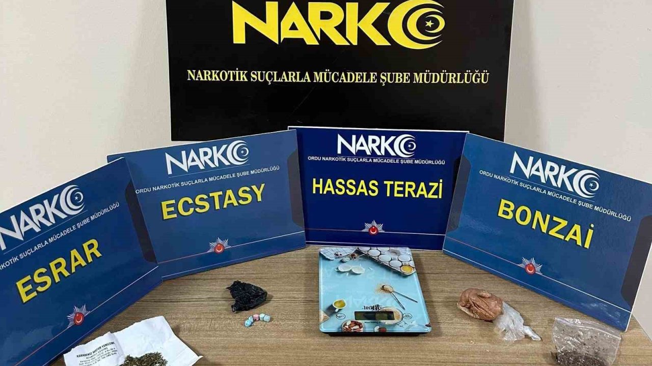 Ordu’da uyuşturucu operasyonlarında 1 tutuklama