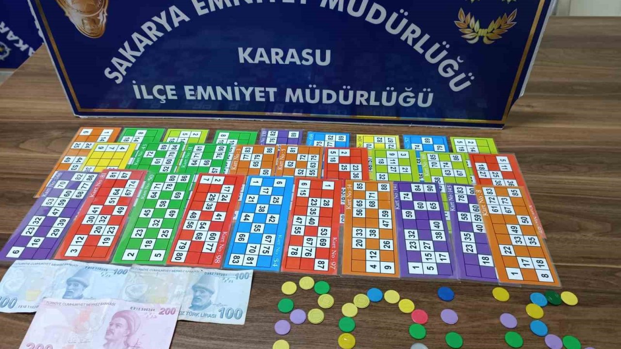 Sakarya’da kumar oynayan 11 şahsa adli ve idari işlem