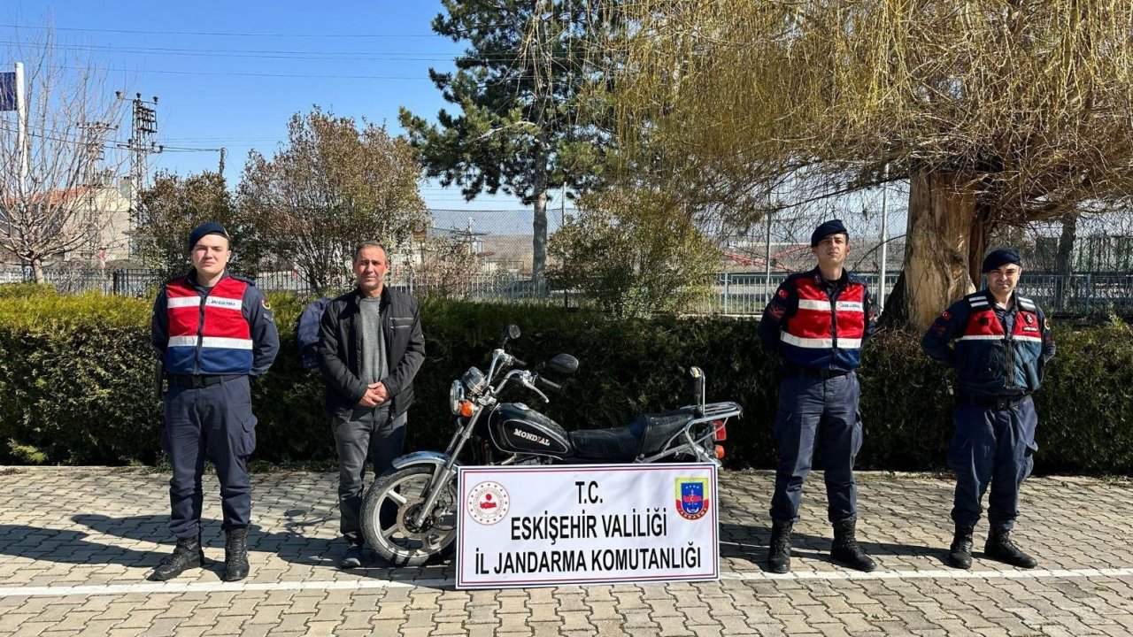 Beylikova’da çalışan motosiklet aynı gün il merkezinde ele geçirildi