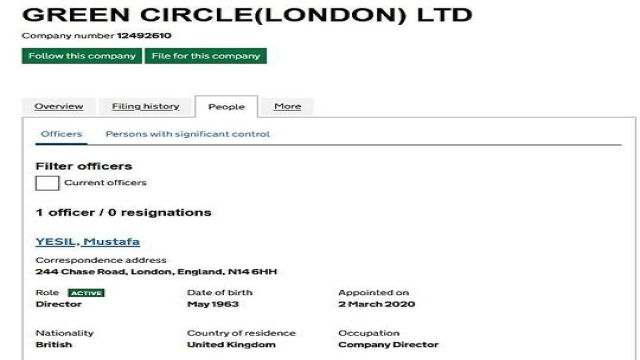 FETÖ’cülerin şirketlerinin adresi Londra