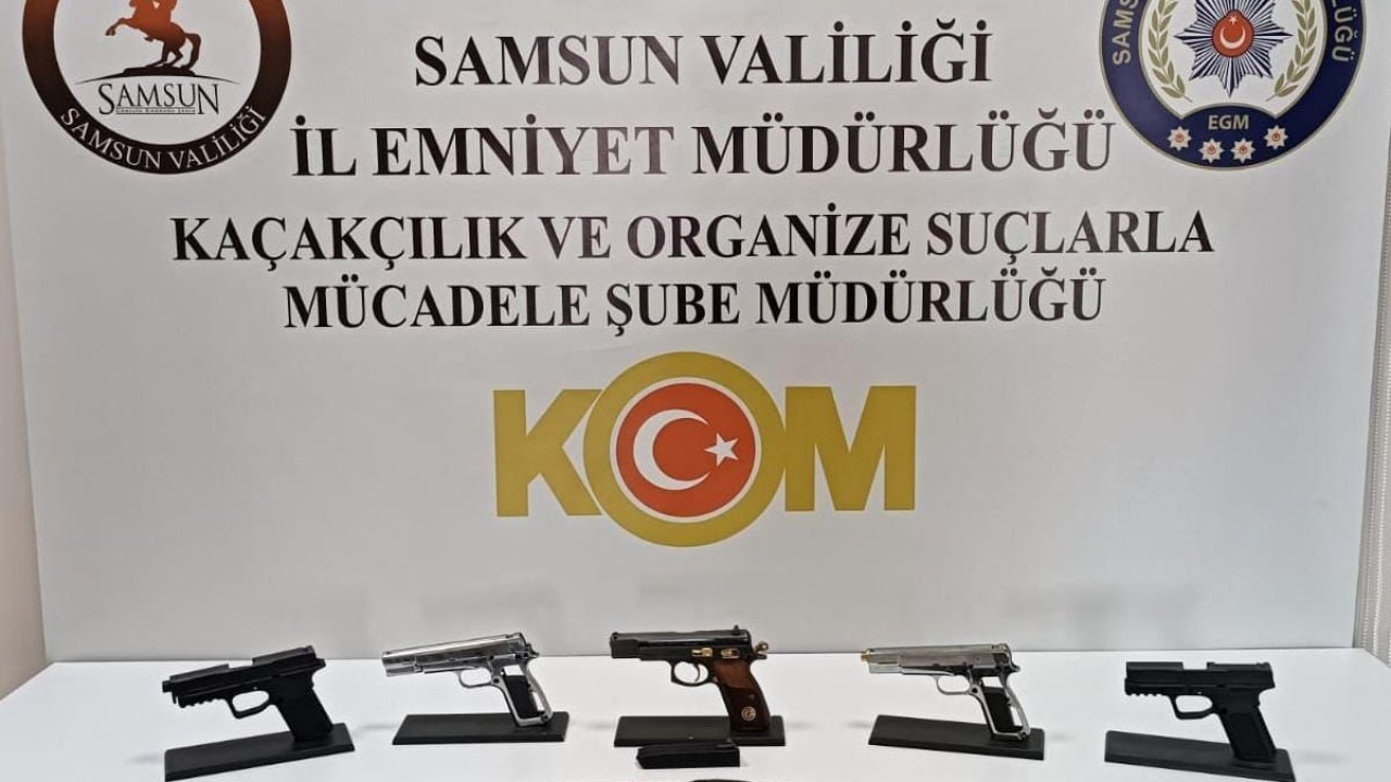 Samsun’da silah operasyonu