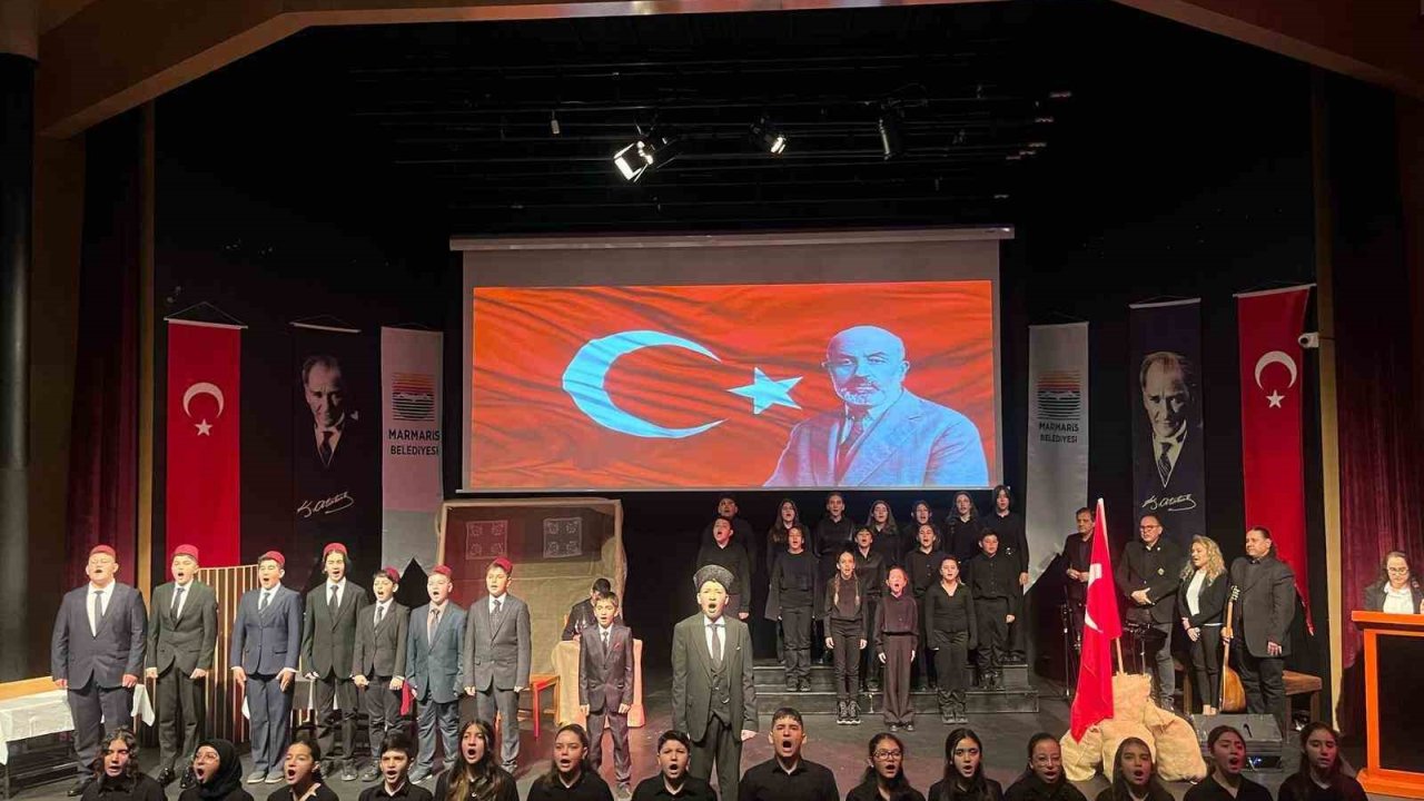 İstiklal Marşı’nın kabulü Marmaris’te kutlandı