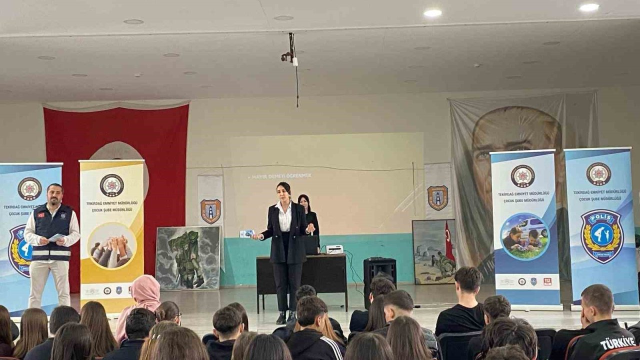 Tekirdağ’da lise öğrencilerine bilinçlendirme eğitimi verildi