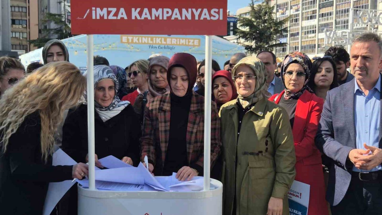 "Anayasa Değişsin, Aile Korunsun" imza kampanyası