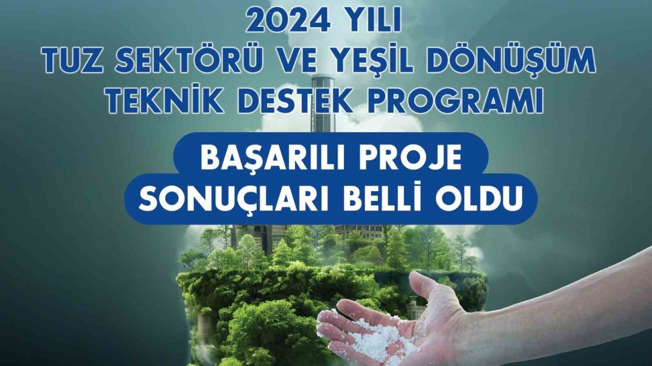 Tuz Sektörü ve Yeşil Dönüşüm Teknik Destek Programı başarılı projeleri belli oldu