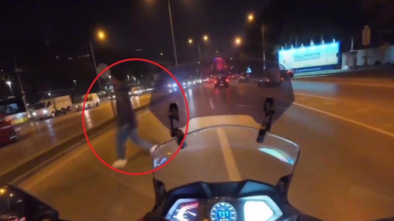 100 kilometre hızla giderken, kaza böyle teğet geçti