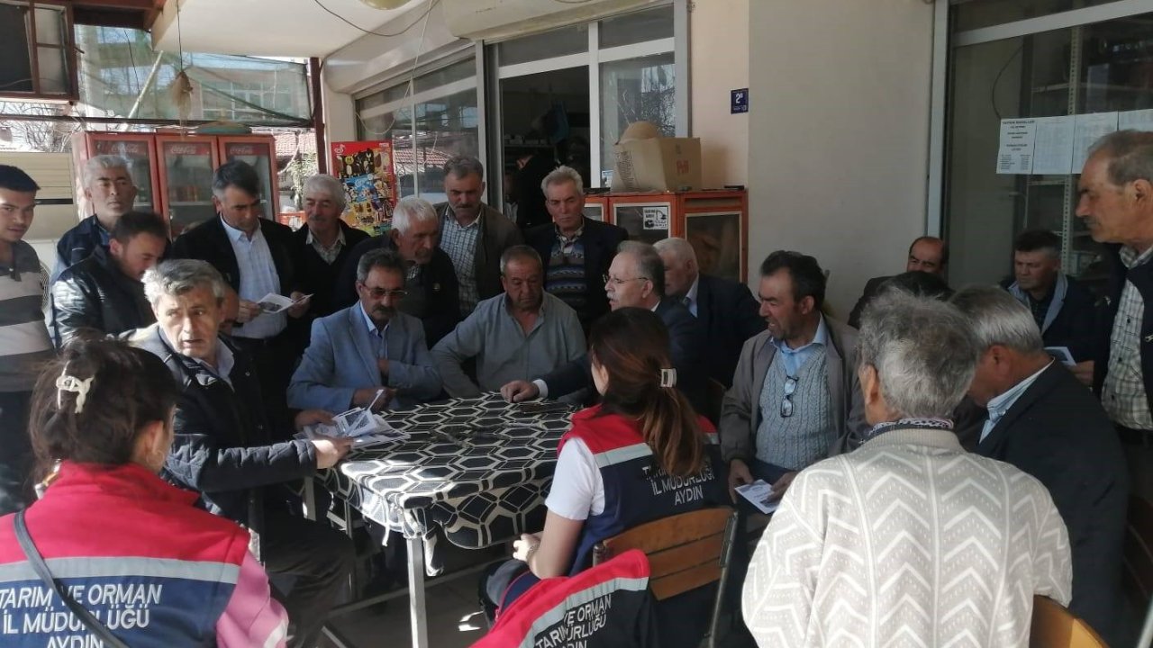 Karacasu’da üreticiler ’Kanlı balsıra’ konusunda bilgilendirildi
