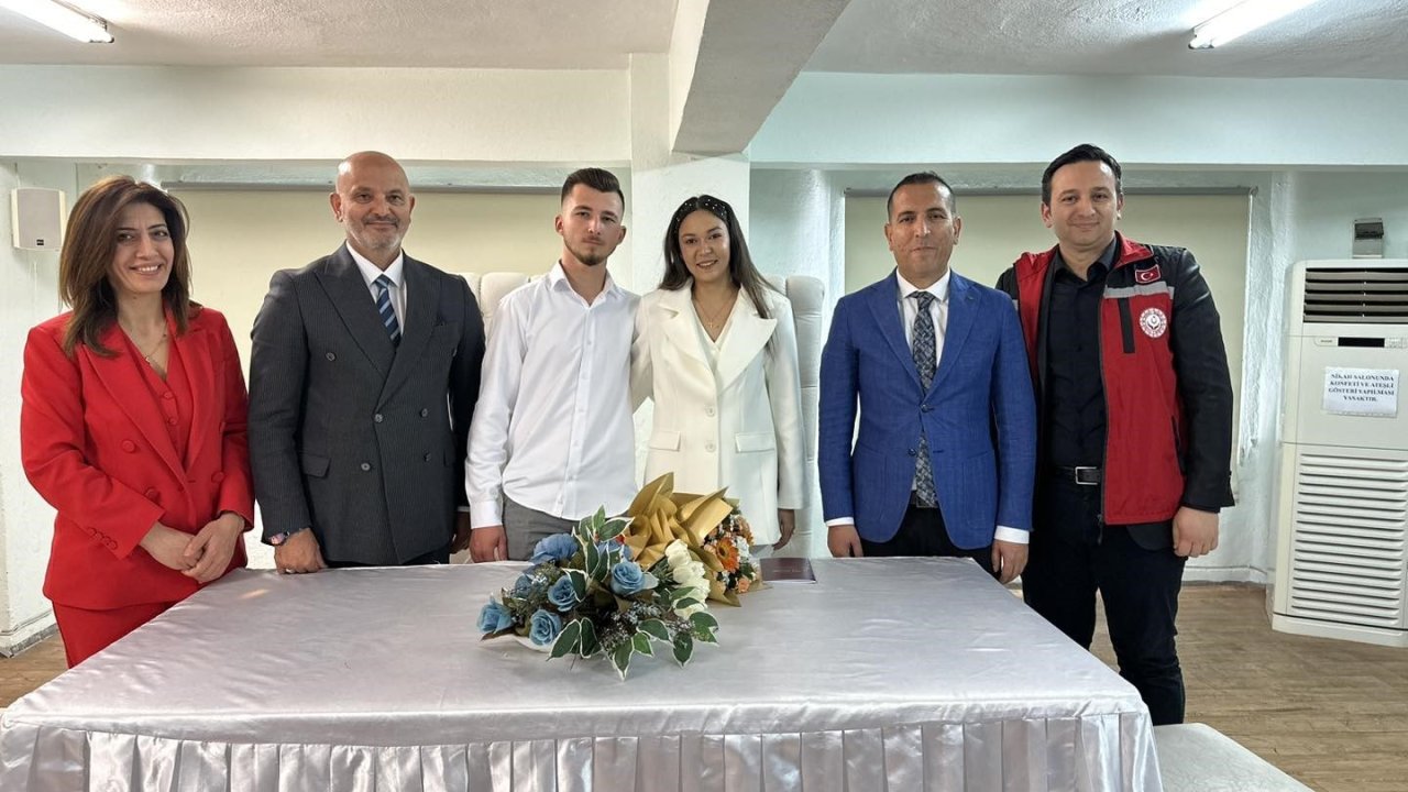 Ortaca’da evlilik kredisinden faydalanan ilk çiftin nikahı kıyıldı