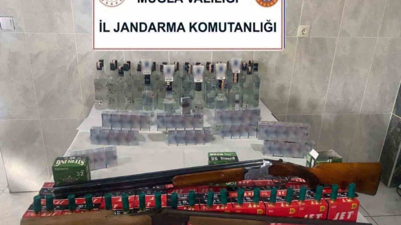 Yatağan’da kaçak alkol ve sigara operasyonu