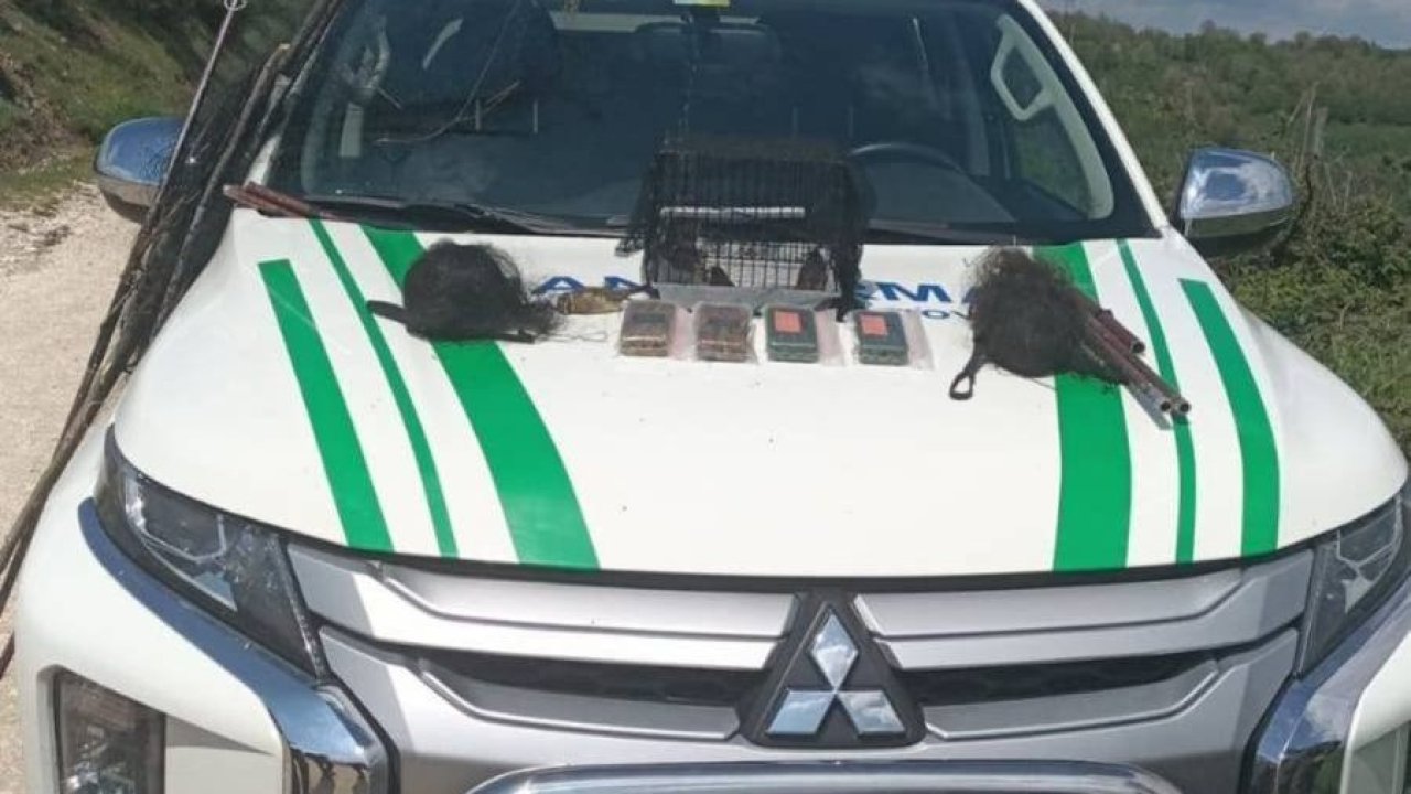 Yasak avlanan şahıs yakalandı