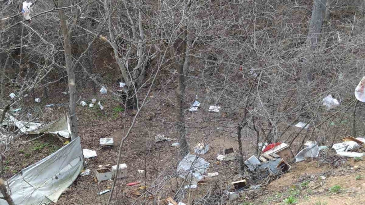 Gümüşhane’de fırtınada arı kovanları telef oldu