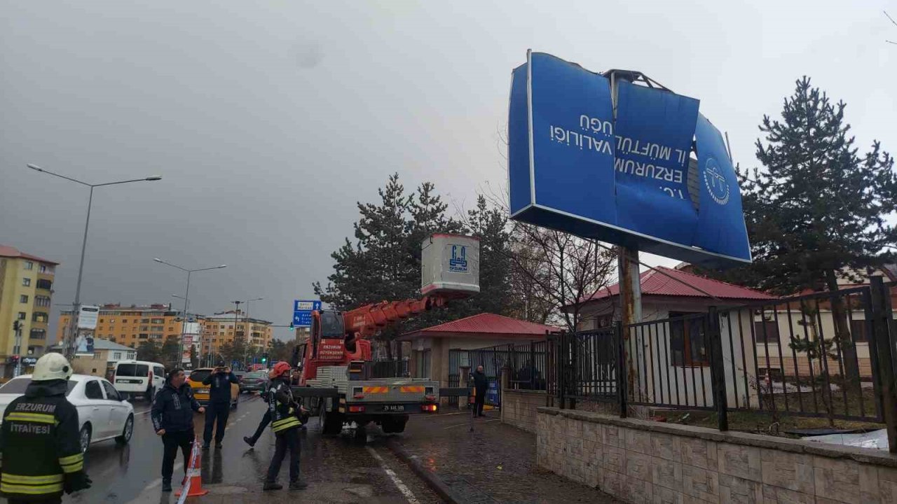 Erzurum için sarı kod  verildi