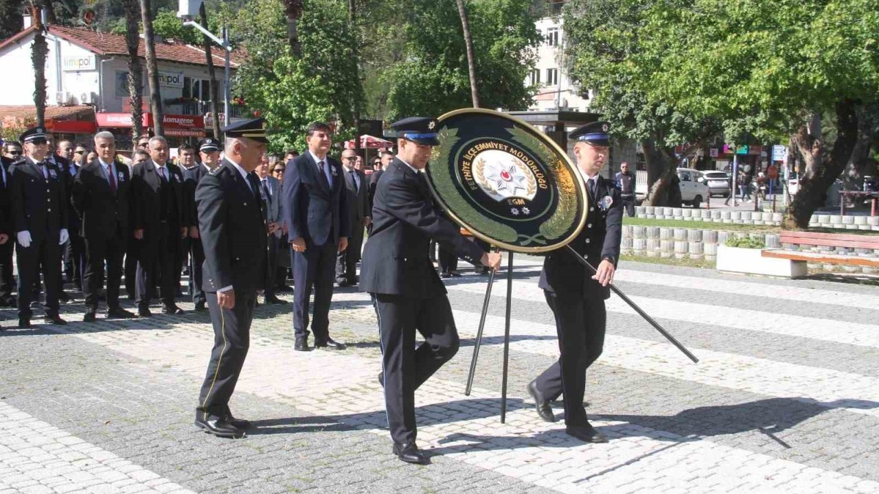 Fethiye’de Türk Polis Teşkilatının 180. Kuruluş Yıldönümü törenle kutlandı