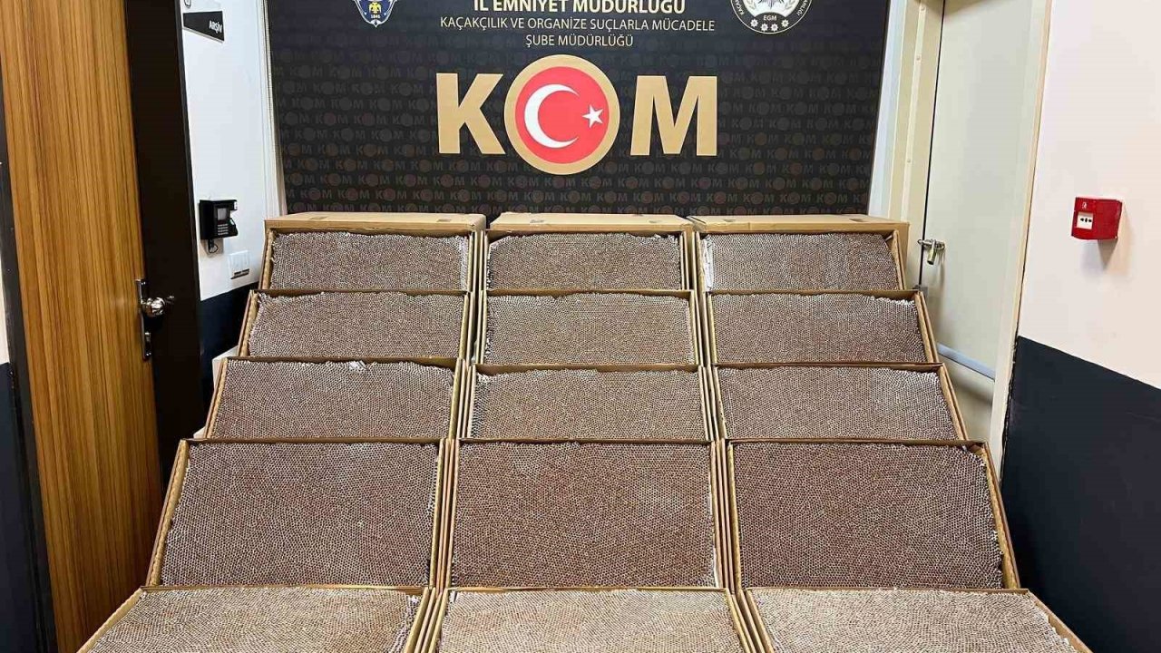 270 bin adet doldurulmuş kaçak makaron ele geçirildi