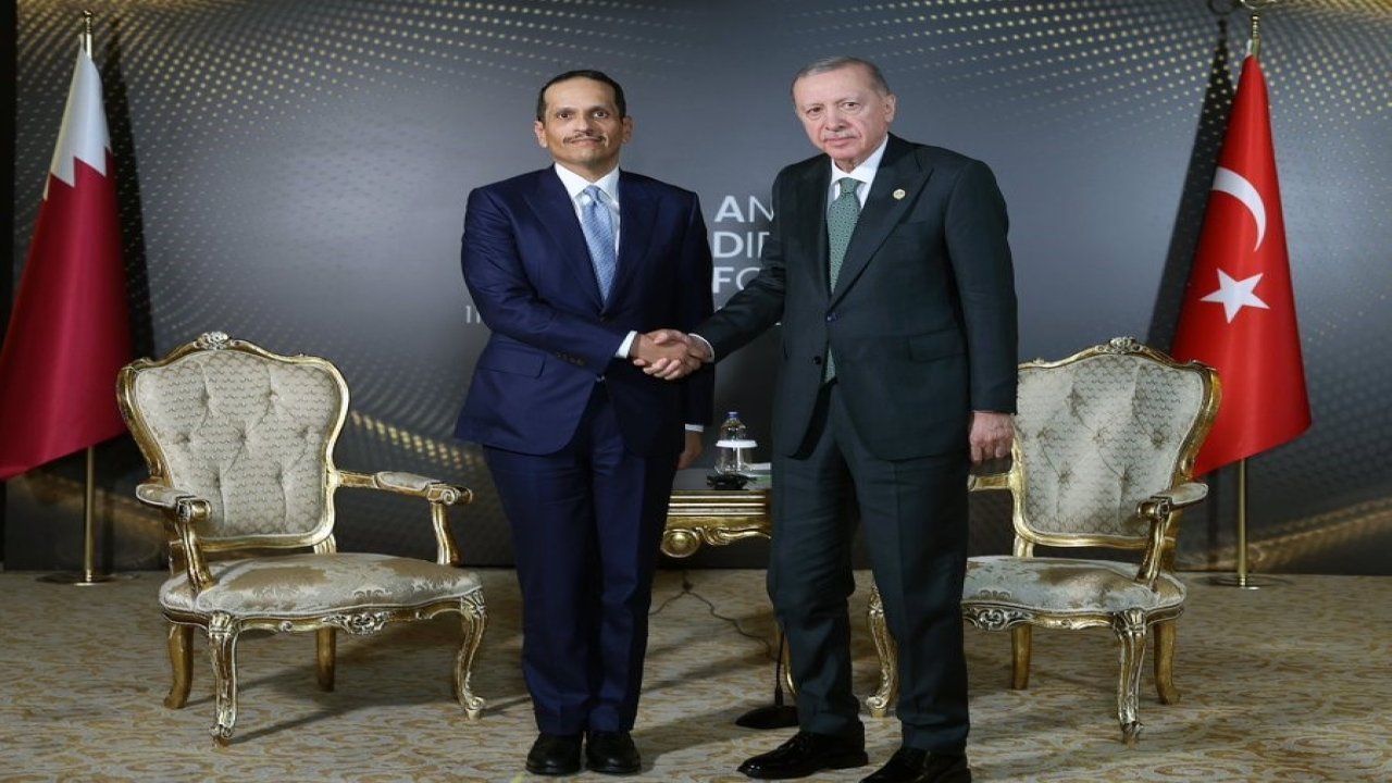 Cumhurbaşkanı Erdoğan, Katar Başbakanı El Sani’yi kabul etti