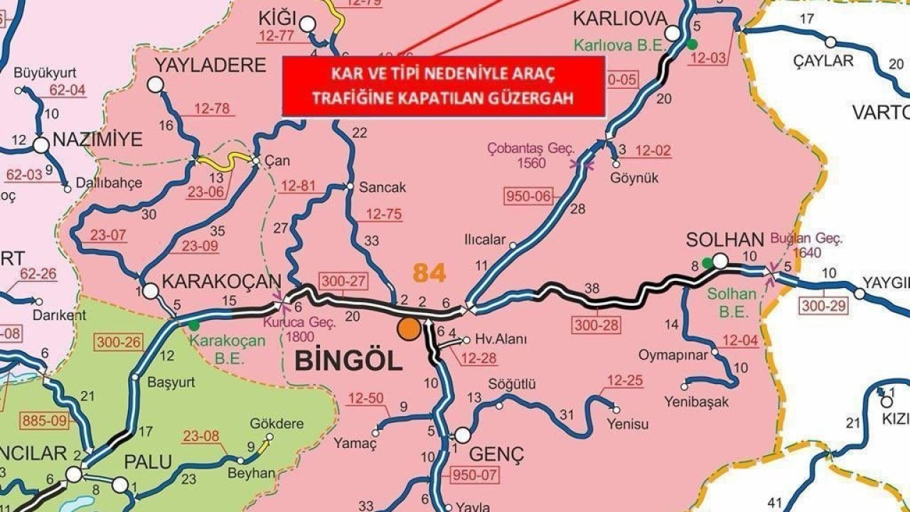 Çatak Yediusu arasında ulaşıma kar engeli