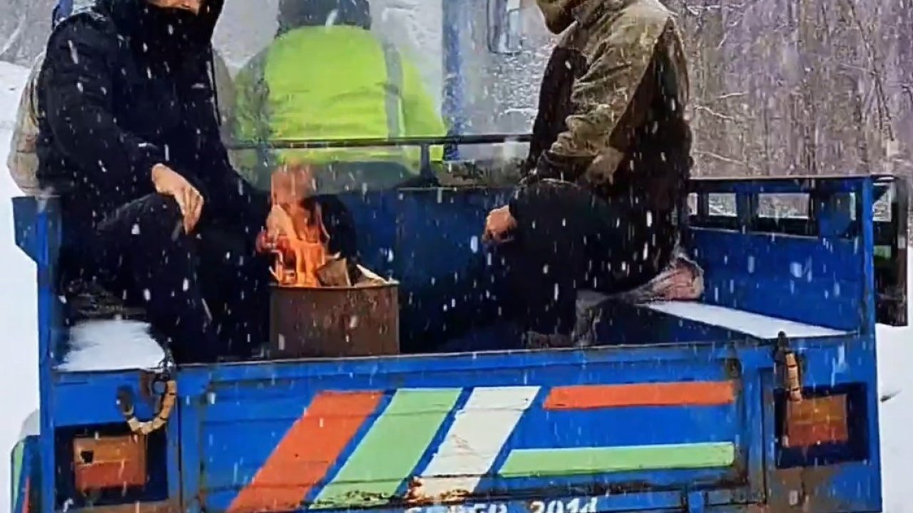 Erbaa’da soğuk havalara karşı ilginç çözüm