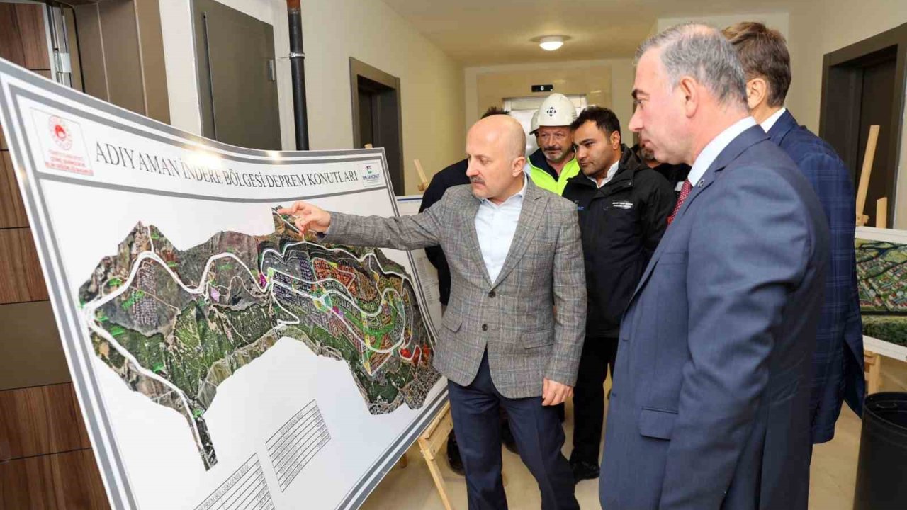 Kalıcı deprem konutları incelendi