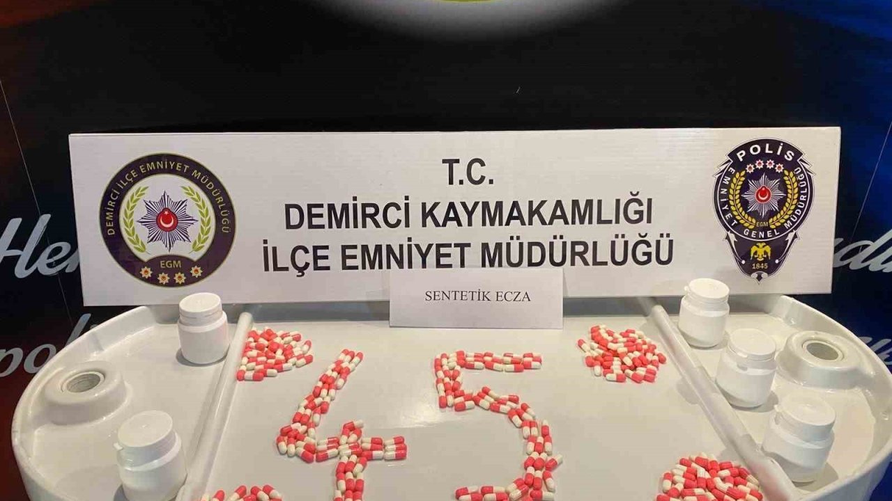 Demirci emniyetinden uyuşturucu operasyonu