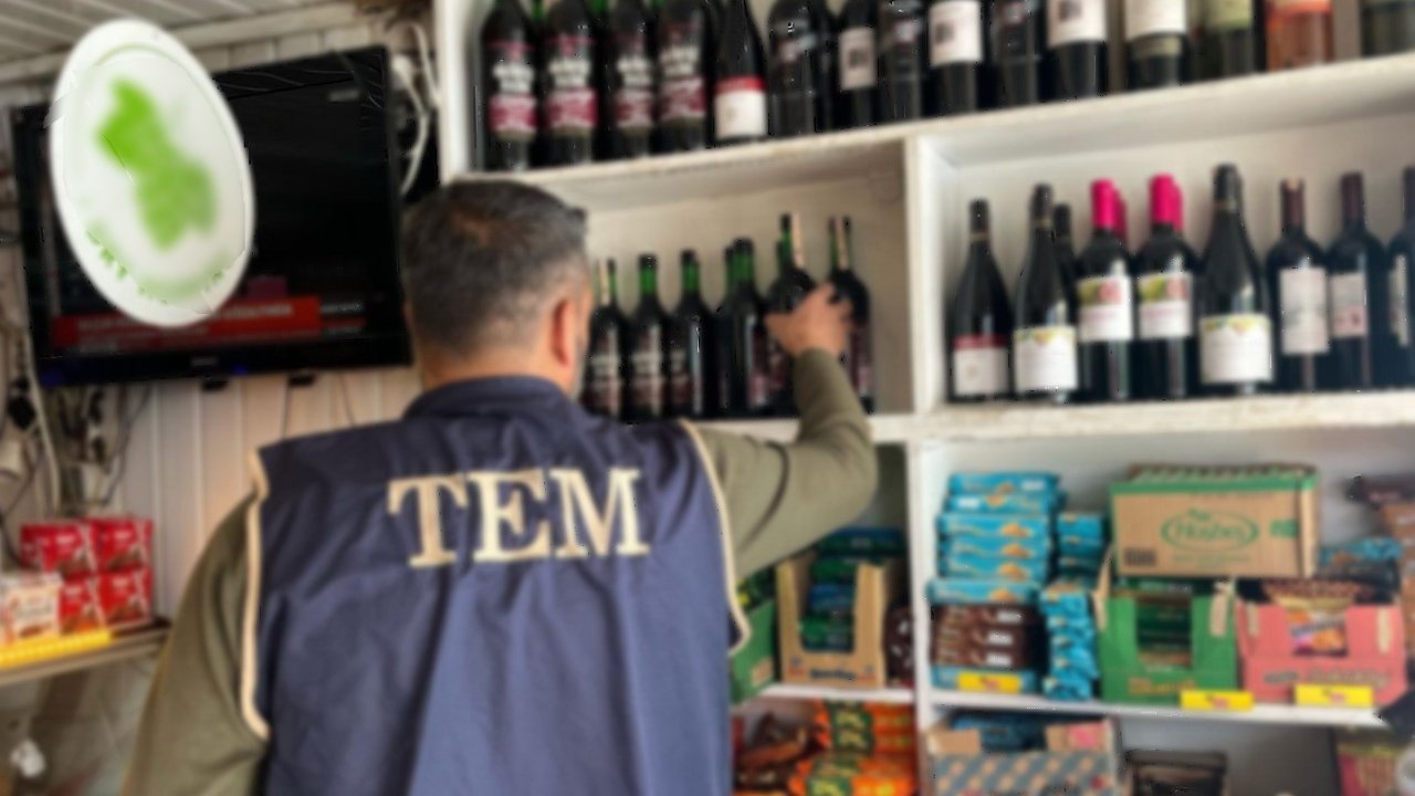 Besni’de kaçak içki denetimi yapıldı