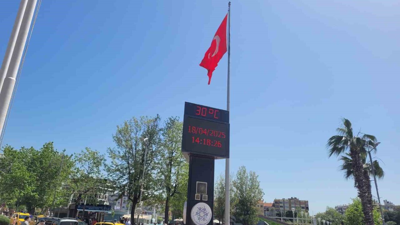 Aydın’da termometreler 30 dereceyi gördü
