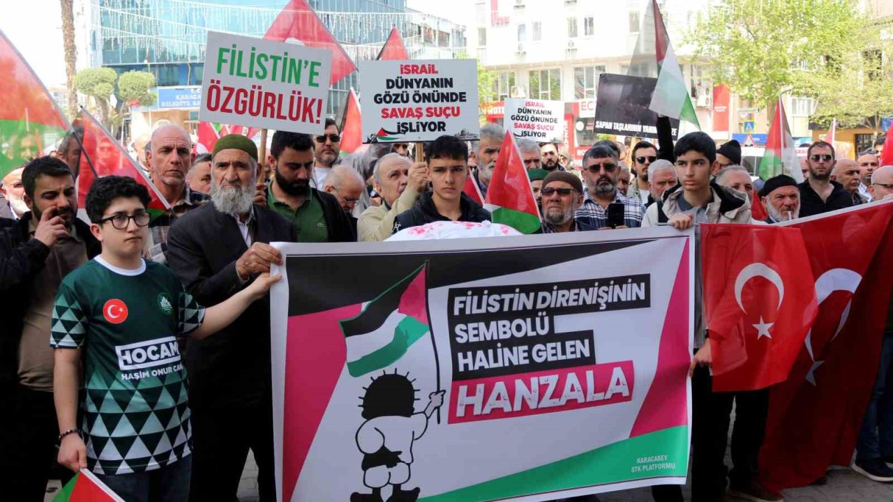 Karacabeyliler haykırdı; Gazze yalnız değildir