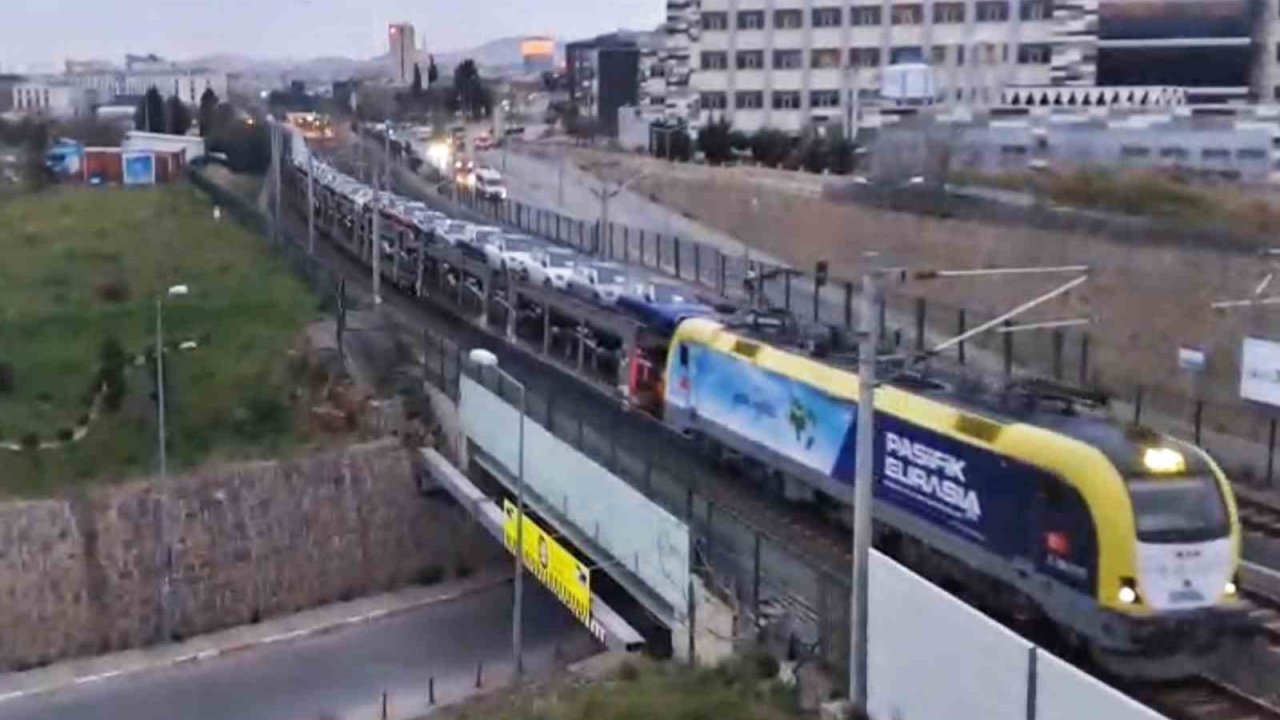 Marmaray hattında araçların yolculuğu görüntülendi