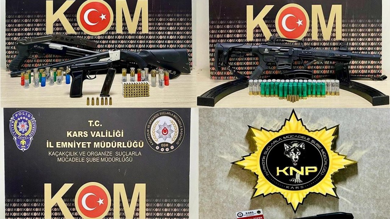 Susuz’da silah ve mühimmat ele geçirildi