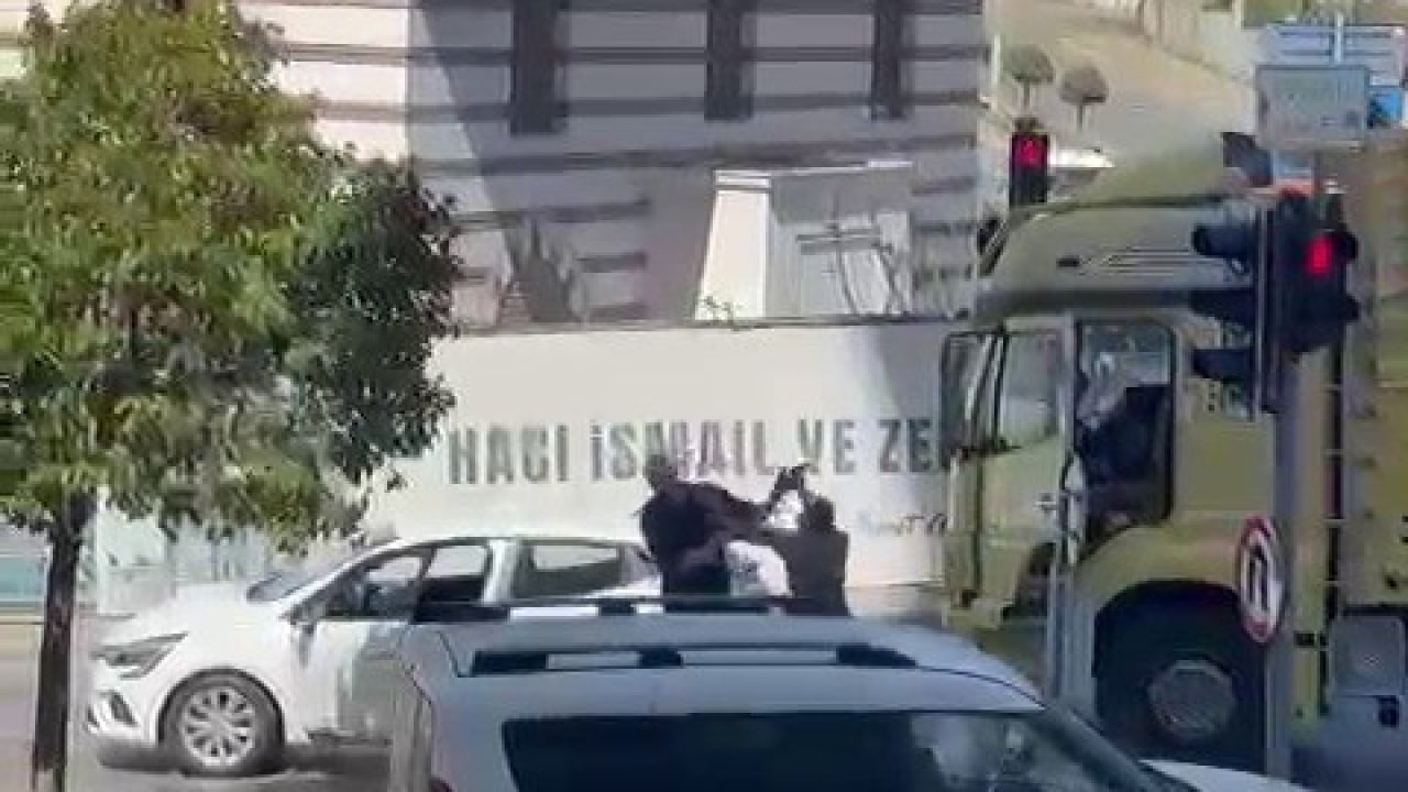 Ümraniye’de trafikte dehşet: Kamyon şoförü çekiçle saldırdı