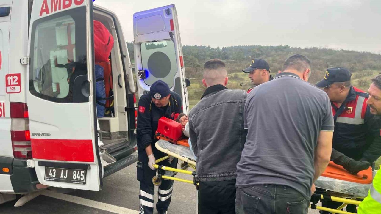 Tavşanlı’da trafik kazası 1 yaralı