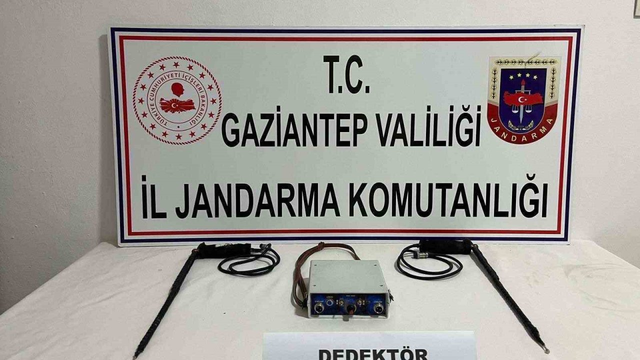 Gaziantep’te kaçak kazı yapan 3 şahıs suçüstü yakalandı